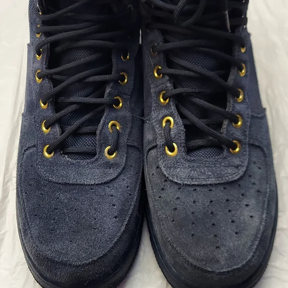 Nike Black and Gold Mid-Top Sneakers - Picture 5 of 7